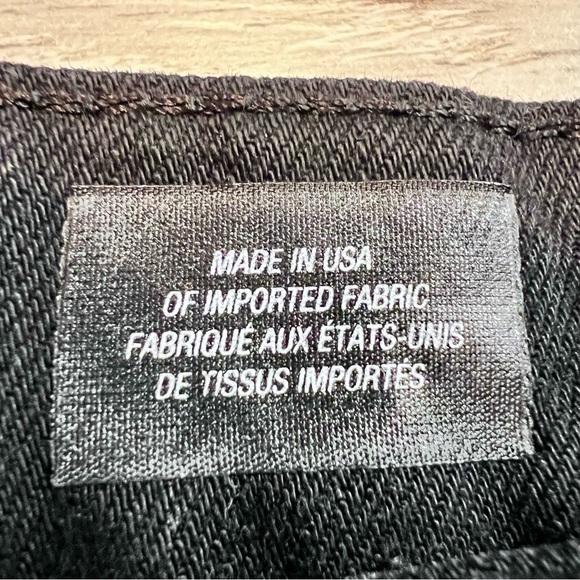 Denim x Alexander Wang 003 Boy Fit Jean Size 30 Black Fade Button Fly Distressed - Picture 12 of 16